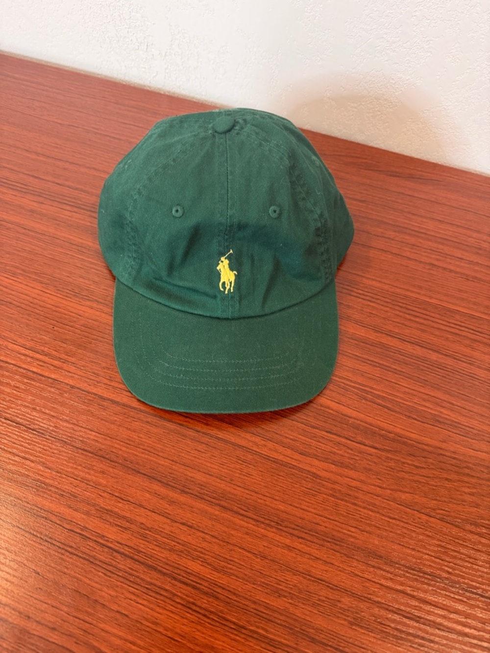 Polo Ralph Lauren Green Baseball Cap with Yellow Polo Player